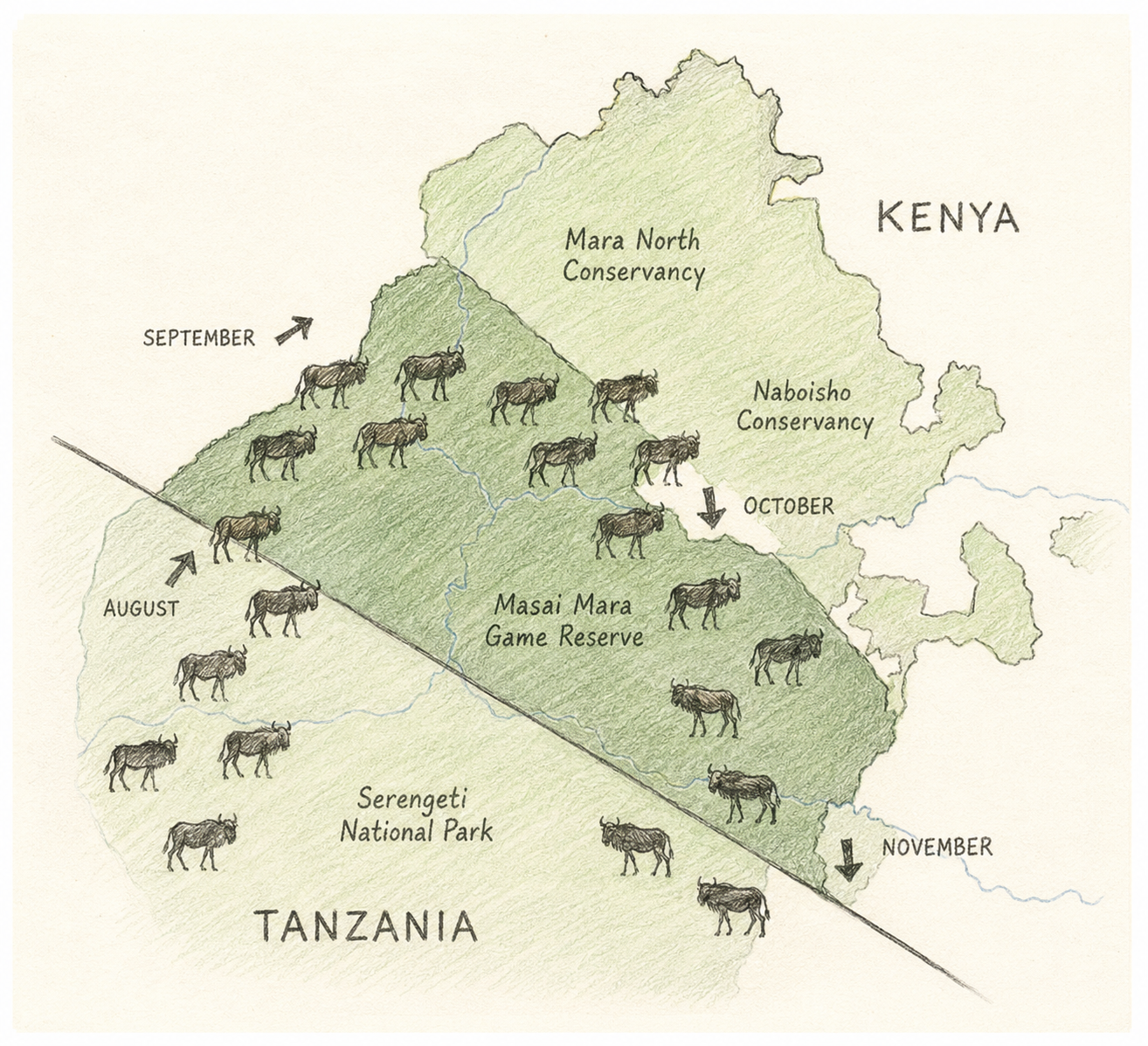 maasai mara map